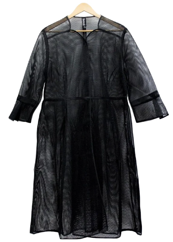 Dressed in Mesh Jacket Black Jacket Blazer Coat