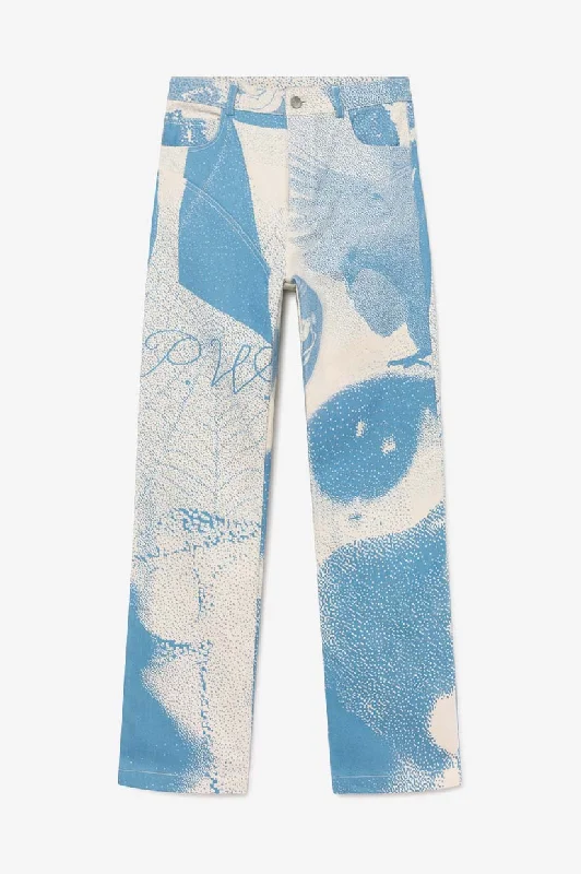 Paloma Wool Visionaire Pant - Medium Blue Relaxed Casual Leggings