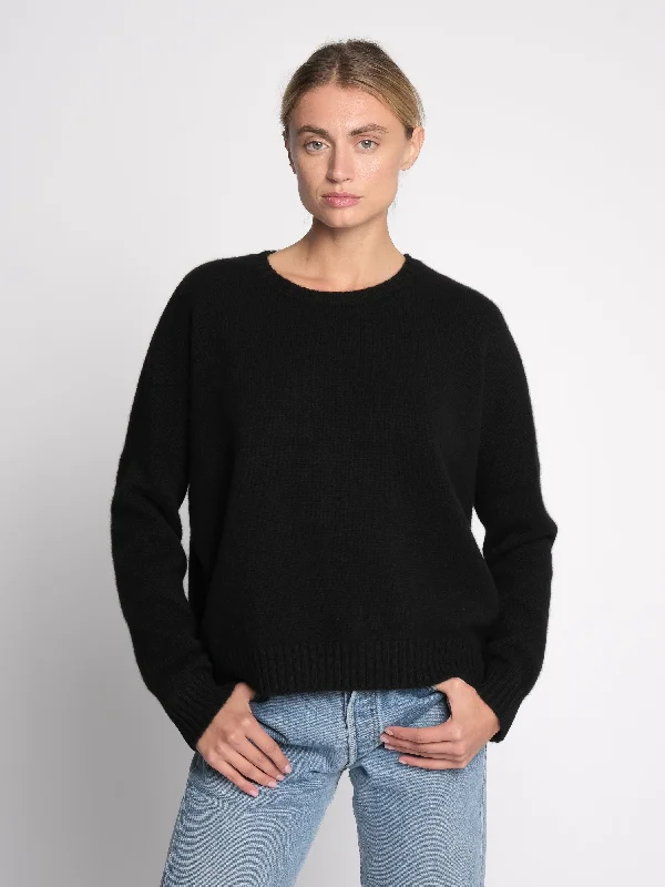 THE TRAPEZE SWEATER | Black Wool Sweater Cotton Sweater Cashmere Sweater