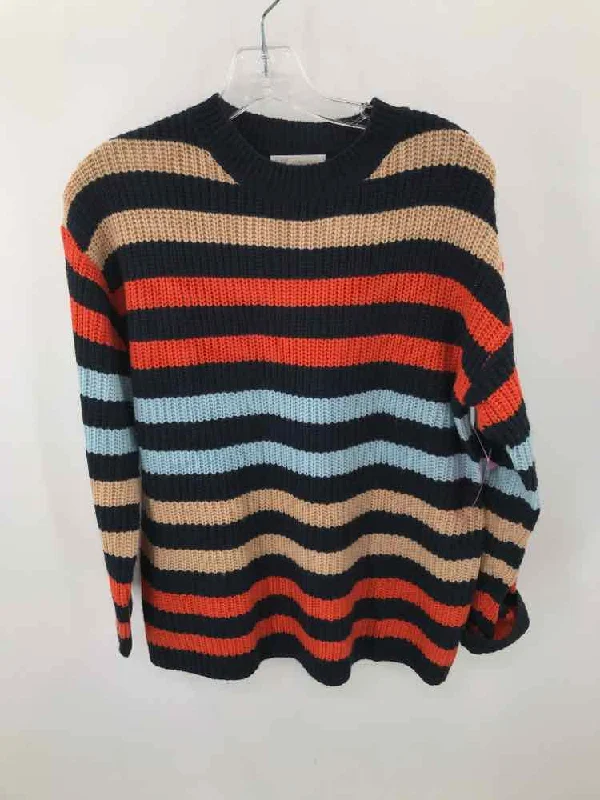 Pre-Owned Kirundo Navy Size Small Stripe Sweater Terry Terry Cloth Terry Knit