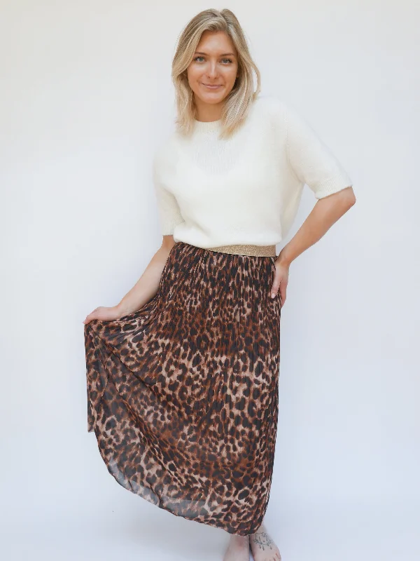 Jess Skirt Brown breathable skirt fabric
