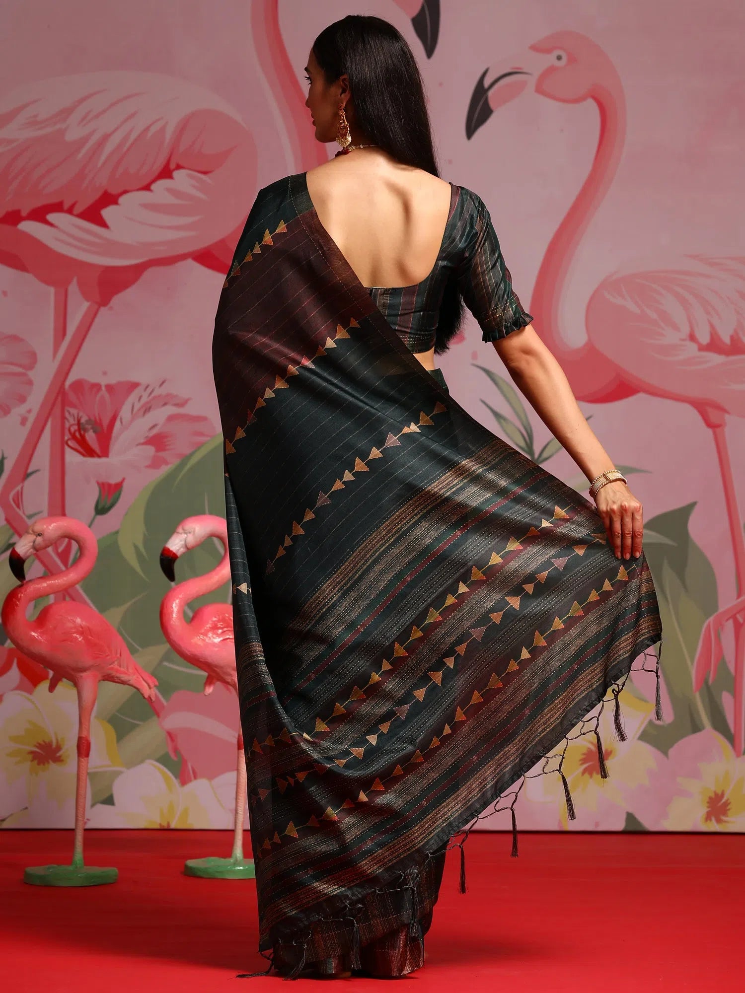 Saree Mall Women's Blend Coffee Brown Printed Designer Saree With Blouse Piece-KOZI101A Oversized Silk Blouse Saree Mall Women's Blend Coffee Brown Printed Designer Saree With Blouse Piece-KOZI101A Oversized Silk Blouse