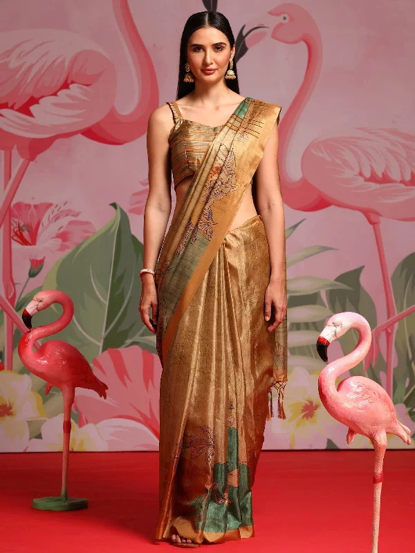 Saree Mall Women's Blend Beige Printed Designer Saree With Blouse Piece-KOZI110C Balloon Sleeve Blouse Saree Mall Women's Blend Beige Printed Designer Saree With Blouse Piece-KOZI110C Balloon Sleeve Blouse