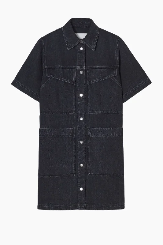 Closed Denim Mini Dress - Dark Grey Cozy T-Shirt Mini Dress