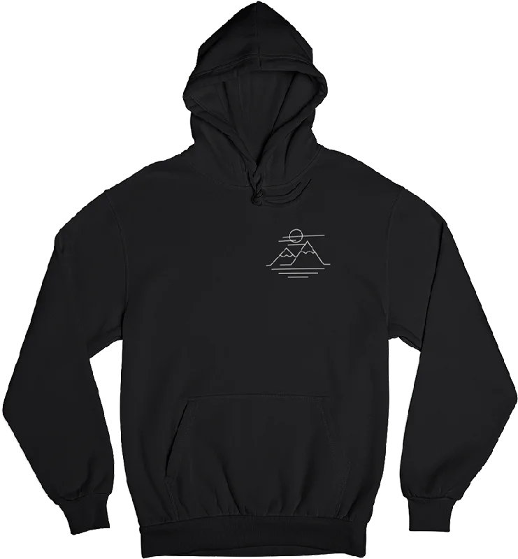 Bergbegeistert - Unisex Organic Hoodie Hoodie with Tied Waist Feminine Flattering