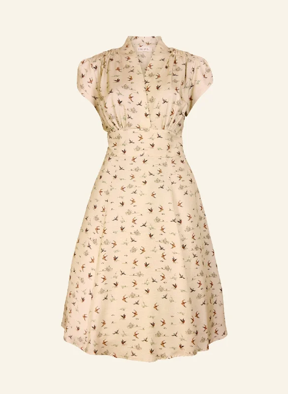 Rita Dress - Cream Ducks Tunics Trousers formal