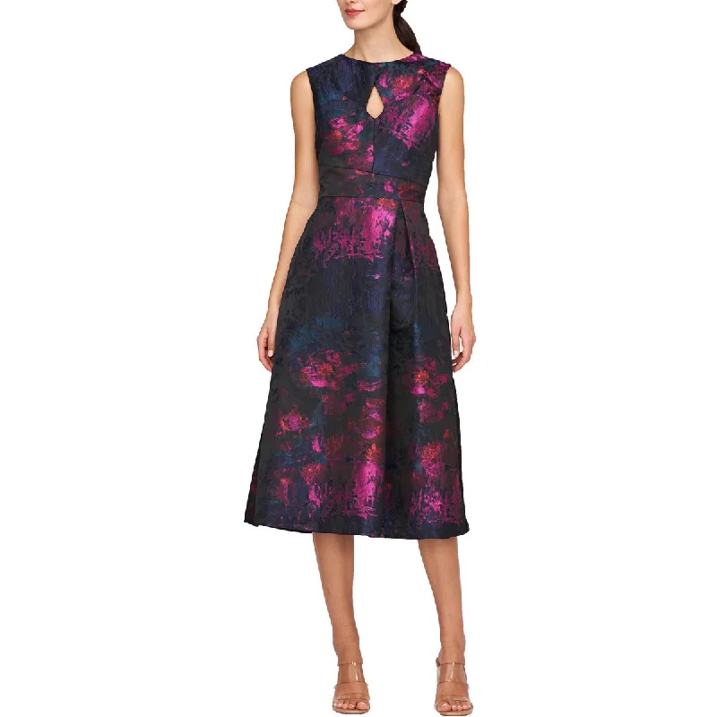 Beckett Womens Sleeveless Midi Cocktail And Party Dress Tunics Distressed trendy