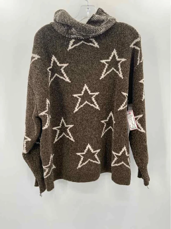 Pre-Owned Shore Brown Size Small Sweater Fitted Slim Tailored