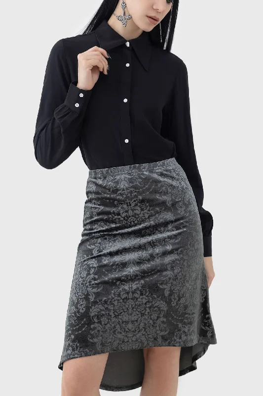 Haunted Lover Midi Skirt corduroy skirt durable