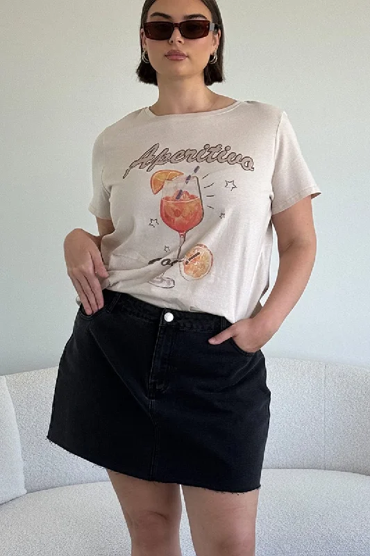 Black High Waist Mini Skirt relaxed fit skirt